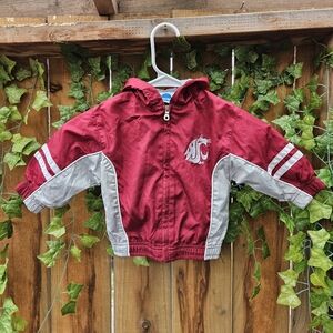 NCAA Red and Gray Childrens 18m Washington State Jacket with Logo
